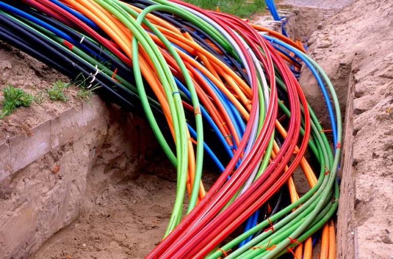 Landscape image of fibre optic cables