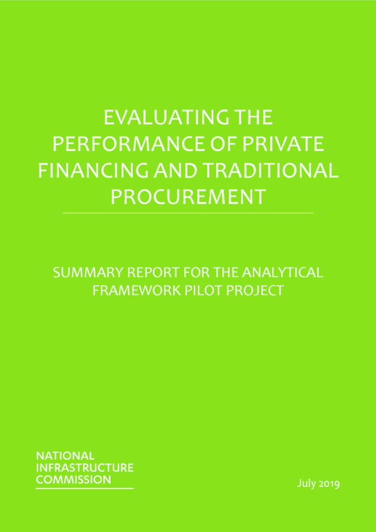 thumbnail of Evaluating the Performance of Private Financing and Traditional Procurement July 2019