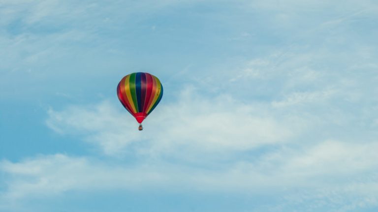 Picture of balloons in the sky