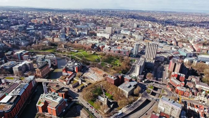 View over Bristol City Centre