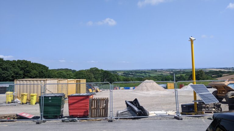 Image of a new garden village being built in Cornwall