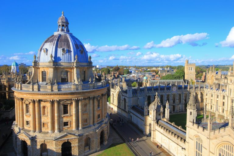 Picture of the rootops across Oxford University