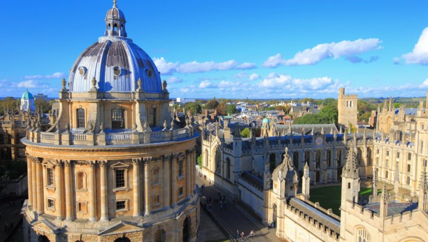 Picture of the rootops across Oxford University