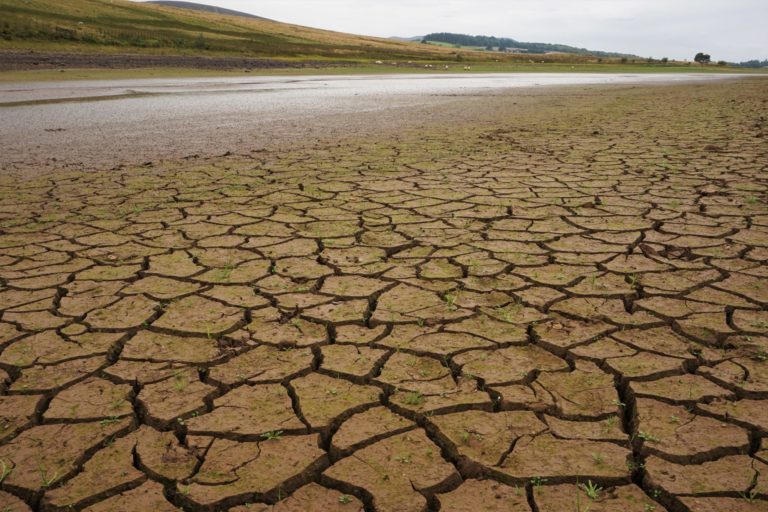 The bottom of a reservoir during a drought - Scotland