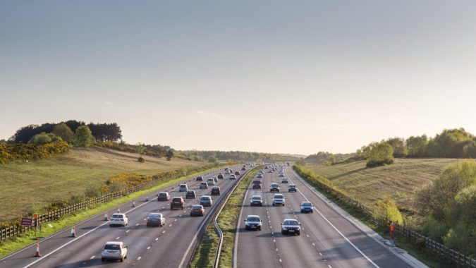 Cars on a road