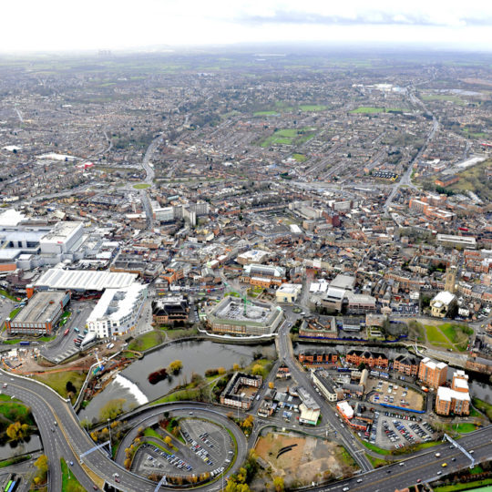 Picture of Derby from the air