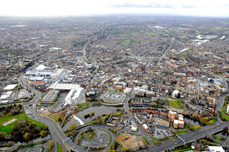 Picture of Derby from the air