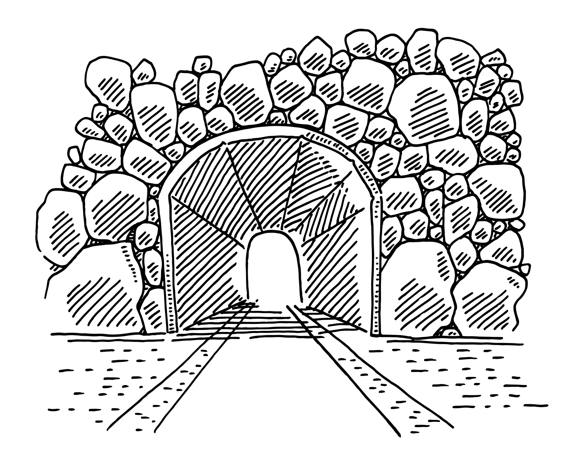 Illustration of a tunnel